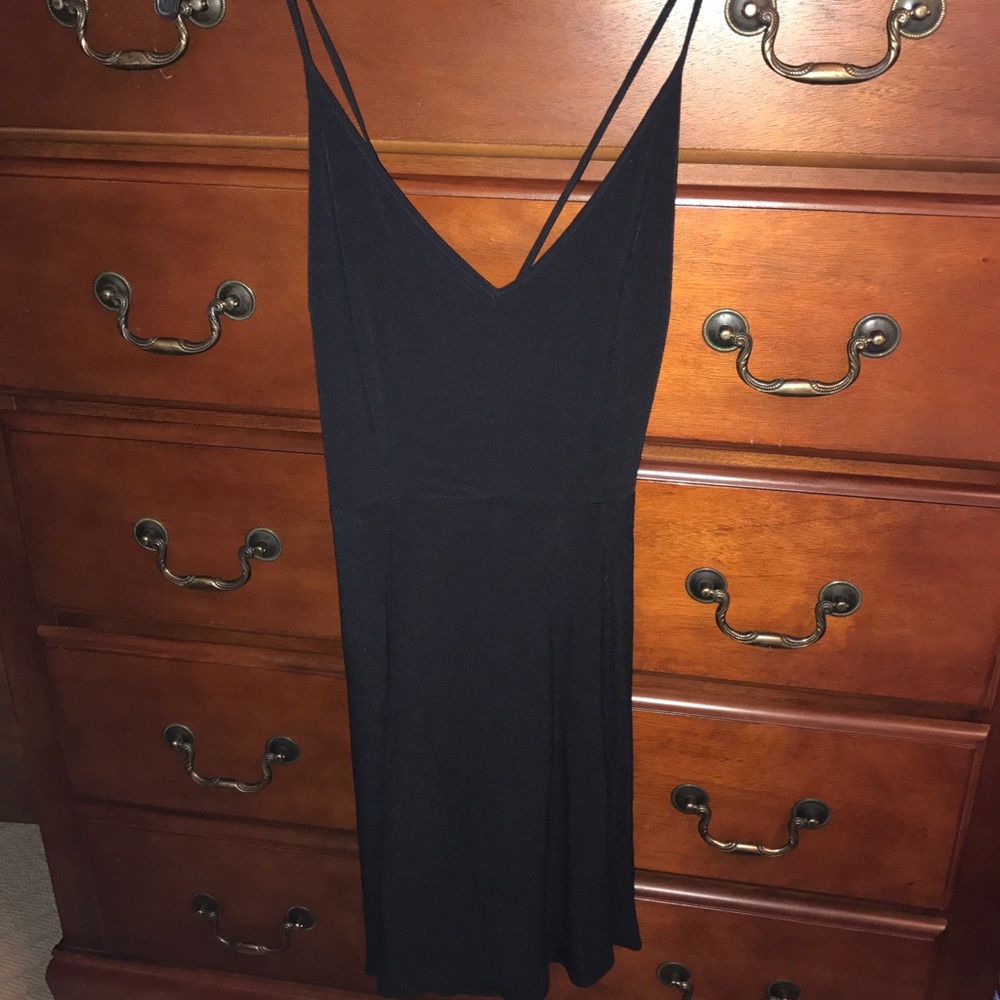 Forever 21 solid black dress